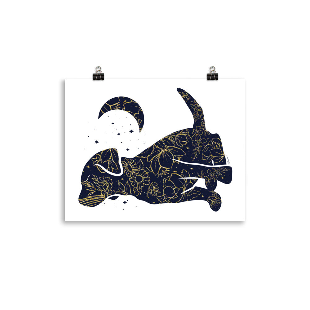 Porcelain Dog Poster