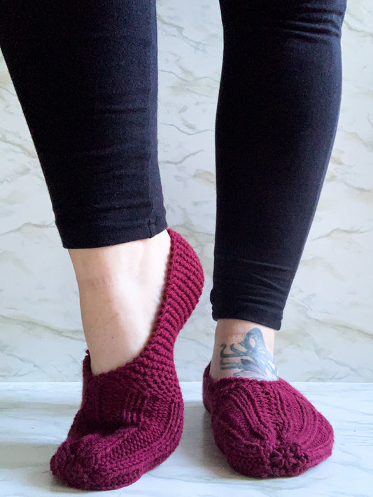 Grandma’s Burgundy Slippers