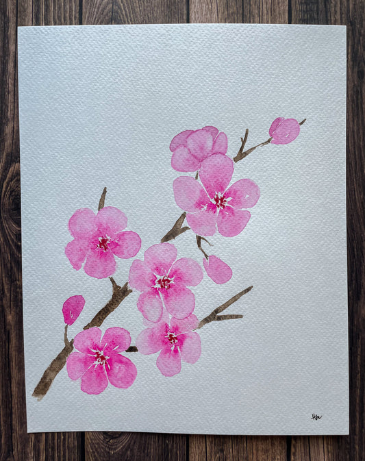 Cherry Blossoms - Original Watercolour Painting