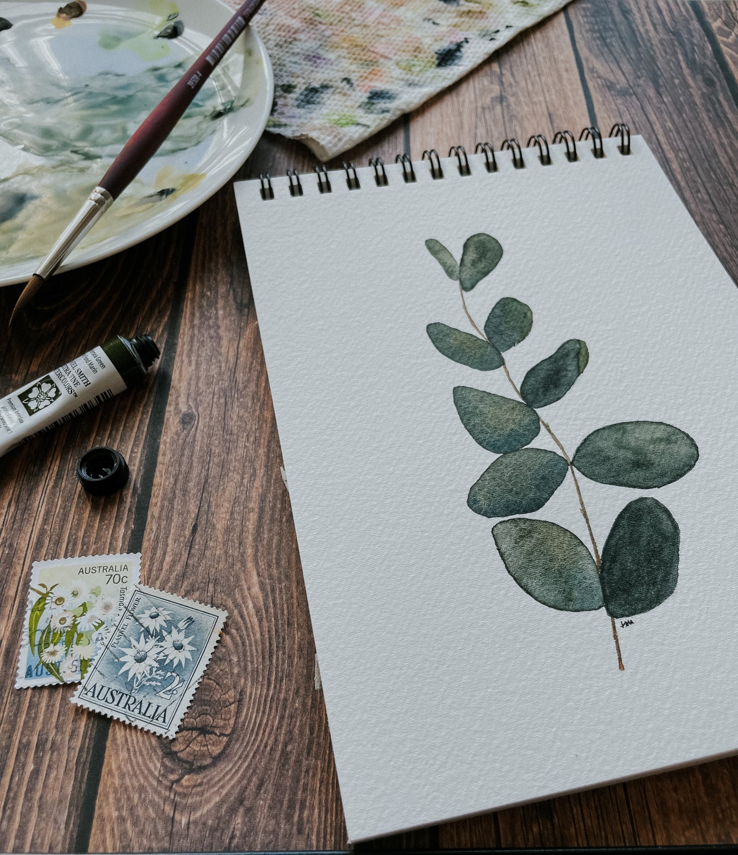 Eucalyptus Stem - Original Watercolour Painting