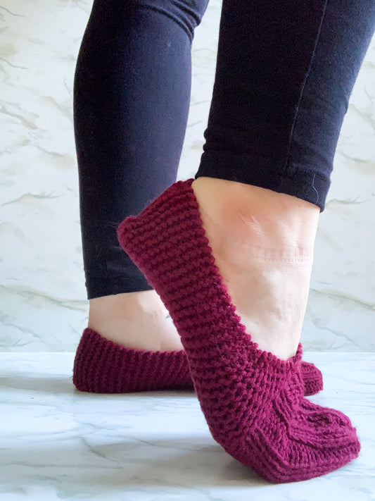 Grandma’s Burgundy Slippers